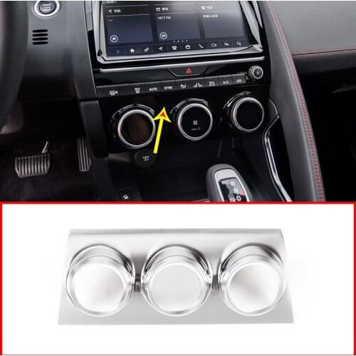 For Jaguar E-PACE E PACE 2018 2019 Matt ABS Car Air Conditioning Adjustment Display Decorative Frame Trim Accessories