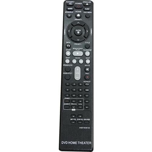 DVD remote control AKB73636102/AKB37026852 For LG DVD HOME THEATER DH4130S HT304 HT305 HT532 HT805 HT806 HT906 DH4130S S43S3-S
