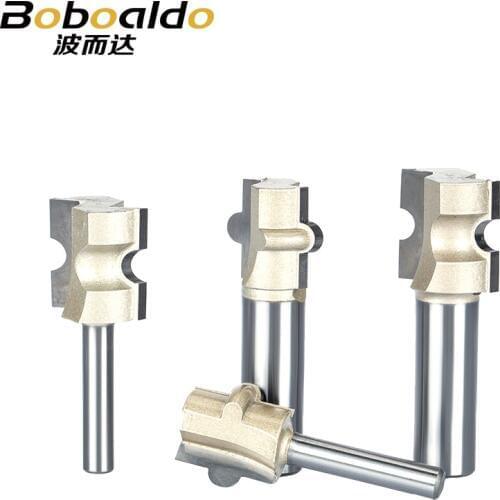 2pc/set 1/2 Shank Router Bits For Wood Woodworking Tool Semicircle Mortise Stitching Knife Floor T mortis CNC Cutter