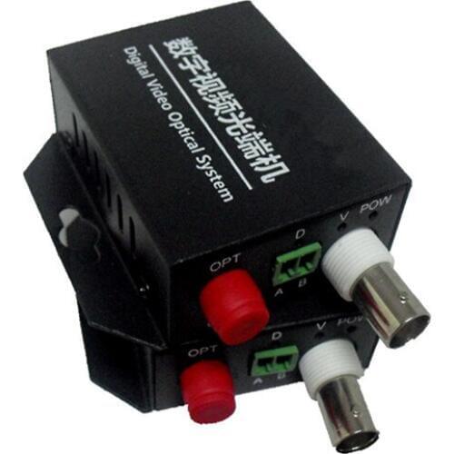 Mini 1-channel digital video Optical 1V1D Mini-way (Transceiver/Multiplexer) Fiber Optical Video analog cameras used
