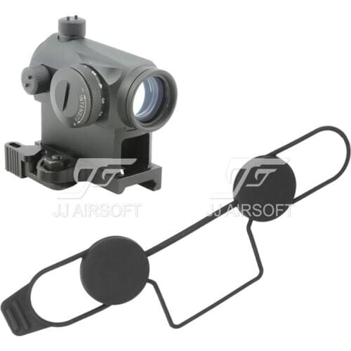 JJ Airsoft 1x24 Red Dot with QD Riser Mount (Black/Sliver/Tan)