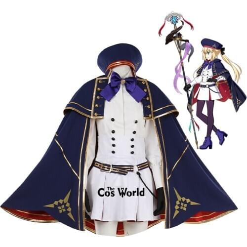 FGO 5th Anniversary Fate Grand Order Stage 2 Altria Caster Castria Uniform Cloak Tops Skirt Outfit Games Cosplay Costumes
