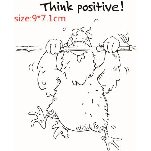 Chicken Stamp And Metal Die Scrapbooking Alphabet Stamp Embossing Craft Making Silicone Transparent Stamps