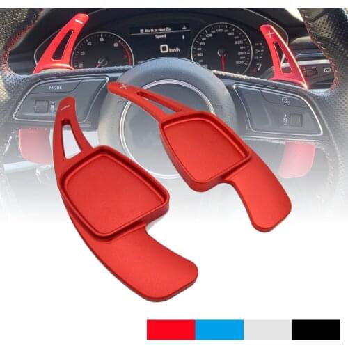 Car Shift Paddles For Audi A4L A6L 2019 2020 Steering Wheel Shifter Extension Sticker Accessories