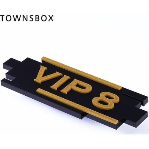 Room Acrylic Vip Signage Door Sign Vip Room Number Plate Restaurant Hotel Digital Card Wall Mounted Sign Wall Sticky Tag Sticker
