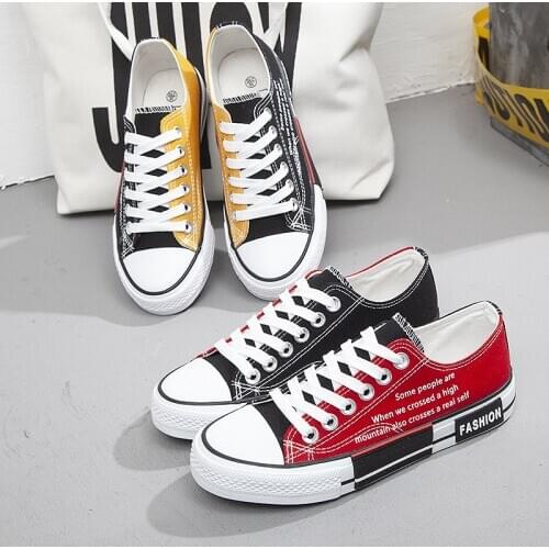 Cheap 2020 Fashion Casual Shoes Unisex Printing Canvas Sneakers Women Cartoon Cute Womens Autumn Sneakers Espadrilles Platform