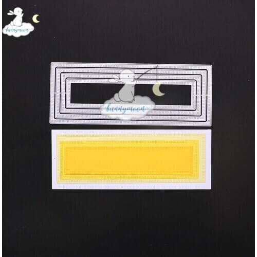 Bunnymoon 2020 New Arrival Photo frame-8 Stencil Metal Cutting Dies For Scrapbooking Practice Hands-on DIY Album Card Handmade T