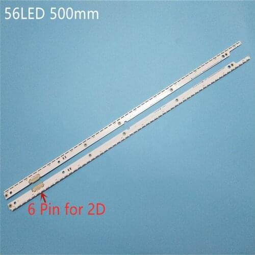 New kit 2 PCS 56LED 500mm LED Backlight strip For Samsung UA40ES6100J UE40ES5500 2012SVS40 7032NNB RIGHT56 LEFT56 2D panel