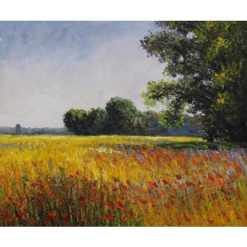 Oat Fields by Vincent Van Gogh Reproduction oil painting Canvas art Handmade High quality