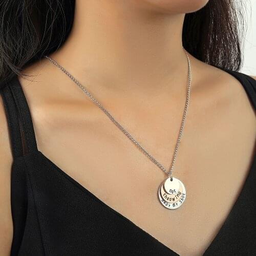 Harong Hamilton Music Show Necklaces Women Jewelry Not Throwing Away My Shot Charm Necklace Pendant Best Friends Musical Gifts