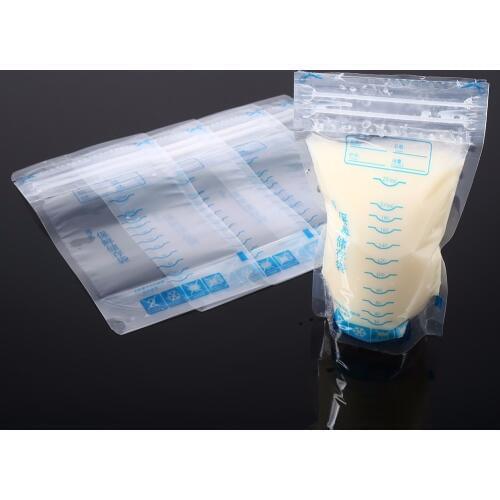 30Pcs 250ml Milk Freezer Bags Mother Milk Baby Food Breast Milk Bag BPA Free Baby Safe Feeding Bag Feeding Breast Pump Save Part