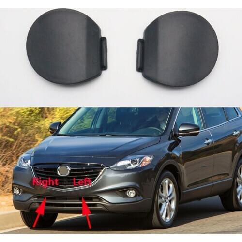 Car Front Bumper Left Right Side Tow Bracket Hook Eye Cover Cap OEM TK21-50-A12 Base Color for Mazda CX-9 CX9 2013 2014 2015