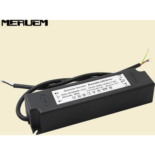 Free shipping Dimmable LED Driver dimming LED power supply 48W led lighting transformer for panel downlight spotlight driver