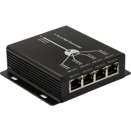 POE Extender Plug&Play 10/100Mbps with IEEE 802.3at/af Standard For IP Camera Extend 100-120 Meters POE Network Devices