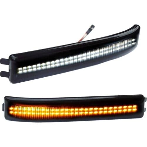 Side Mirror Turn Signal Lights Smoked Lens for Ford F150 and Raptor SVT 2009-2014 LED Mirror Marker Light