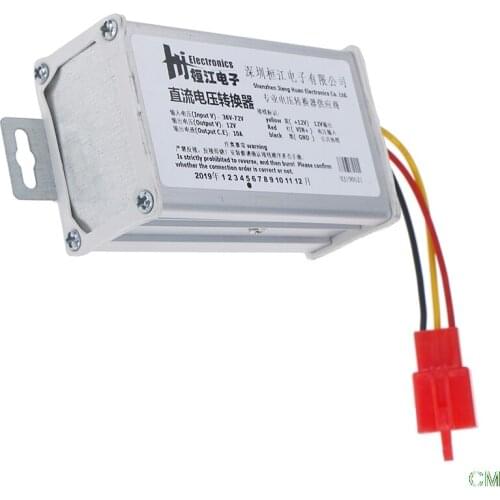 Input DC 36V-72V To 12V-10A 120W Converter Adapter For Electric Car Battery Ark