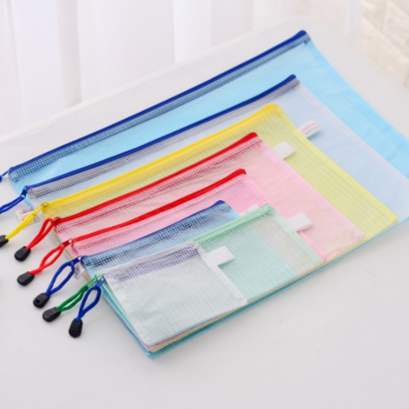 1pc A4 A5 A6 Waterproof Document Bag Filing Products Pocket Folder Paper Storage Bag Box Office School File Folder Supplies