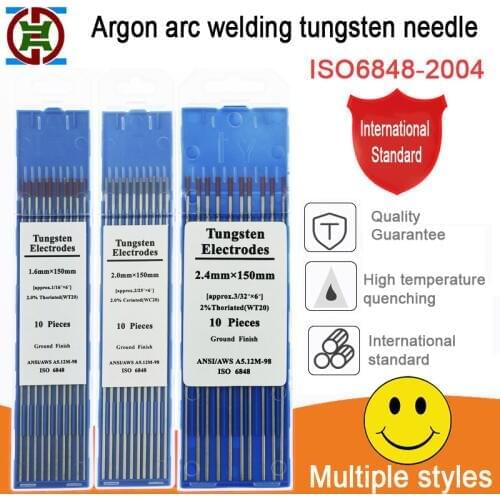 Tungsten Electrodes Welding Electrodes rods 1.0 1.6 2.0 2.4 3.0 3.2 4.0mm WT20 WC20 WL20 WL15 WZ8 WP WY20 WR20 for Tig welders