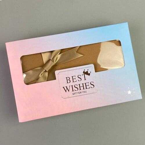 High Quality Bubble Chiffon Scarf Women Muslim Hijab Scarf Gift Boxes Shawl Wrap Solid Plain Colors Luxury Gift Set