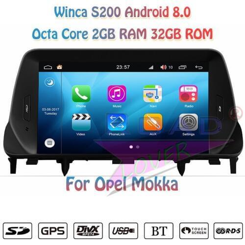 Winca S200 Android 8.0 Car DVD Player Autoradio For Opel Mokka Stereo GPS Navigation Magnitol 2 Din Multimedia Video Octa Core