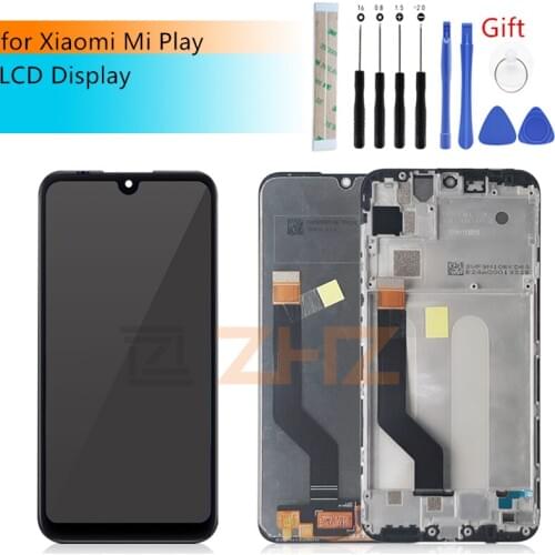 For Xiaomi Mi Play LCD Display Touch Screen Digitizer Assembly with frame Replacement repair parts 5.84"
