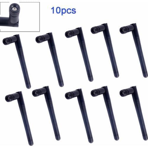 10pcs 2.4GHz 3dBi SMA Male Omni Flexible WIFI Antenna for Wireless Router LANs RCmall FZ1313B