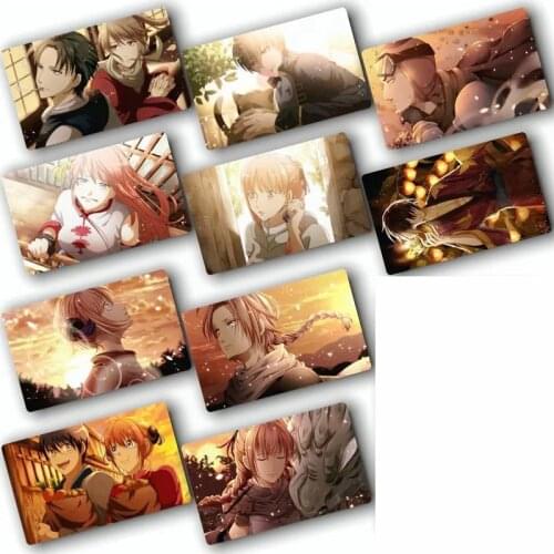 10pcs GINTAMA Card Sticker Smooth Surface DIY Decoration Bus ID Anime Stickers