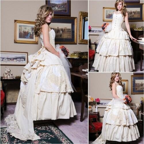 1860S Victorian Corset Gothic/Civil War Southern Belle Ball Gown Dress Halloween dresses CUSTOM MADE R523