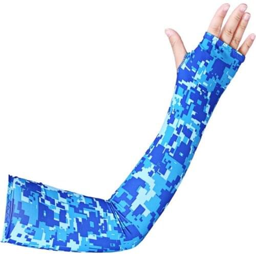 2pcs Ice Silk Sunscreen Cuff Summer Riding Cool Sleeves Running Arm Sleeves Outdoor Sports Kit Breathable Arm Sleeves