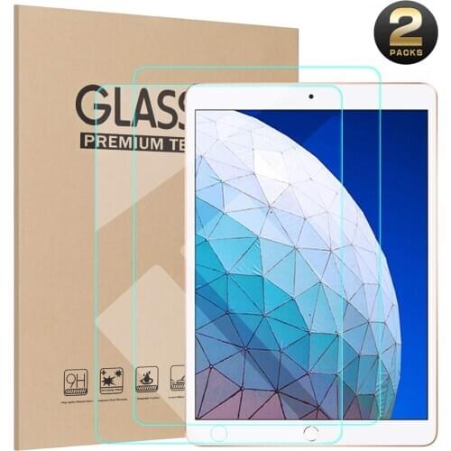 2PCS Screen Protector for iPad air 3 (2019) A2125 Ultra Clear Premium Tempered Glass Screen Protector for iPad pro 10.5 (2017)