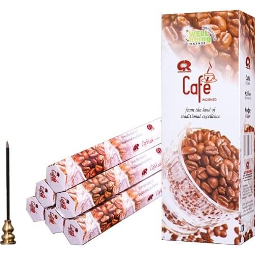 20 Sticks/tube Coffee Stick Incense Handmade Artificial Scent Indian Incense Sticks Optional 2/6 Tubes Room Fragrance Dropship