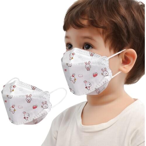 20pc Cute Face Mask For Kids Child Cartoon Print 4d Mouth Mask Breathable Anti-dust Filter Fasemask Party Decoration Masque