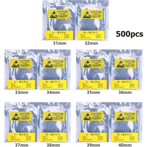 500pcs 0.9mm 31-40mm Rubber O-Ring Watch Back Seal Gasket Watch Repair Tool for Back Case Cover Dropshipping