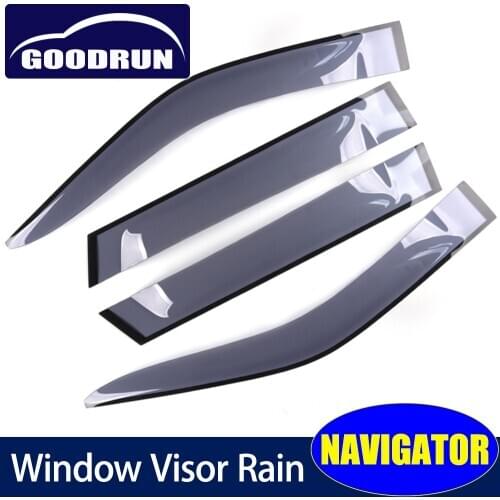 Car Rain Sun Vent Shades for Lincoln NAVIGATOR Window Visor Rain Shield Guard Protector Deflector Exterior Accessorie