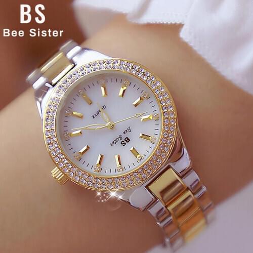 2020 Watch Famous Quartz Ladies Wrist Watches Dress Gold Watch Women Crystal Diamond Watches Silver Clock Women Montre Femme