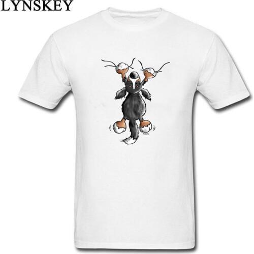 Sweet Bernese Mountain Dog Design T Shirt Man Cotton Tees Shirts Breathable Fabric Cartoon Customized Funny