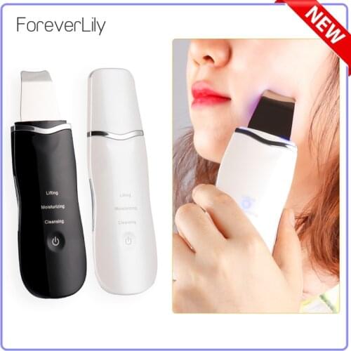 Deep Peeling Cleaner Ultrasound Face Spatula Skin Scrubber High-Frequency Vibration Massager Facial Lifting Blackhead Removal
