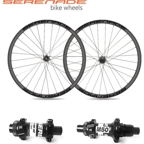 Serenade 30mm Tubeless Wheelset 29 Inch Mountain Mike Wheels 28H Disc Brake 700c Wheelset MTB Hub M50 with Sapim Spokes 1270g