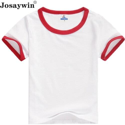 Josaywin Summer Childrens T-Shirt Kids Boys Girls Baby Patchwork T-shirt Short Sleeve Student T Shirt Tee Top Teenagers Clothes