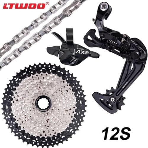 LTWOO MTB Bike 12 Speed Groupset 12s Shifter Rear Derailleur 12S11-46T/50T/52T Cassette 12S Freewheel Chain Group Set for HG hub
