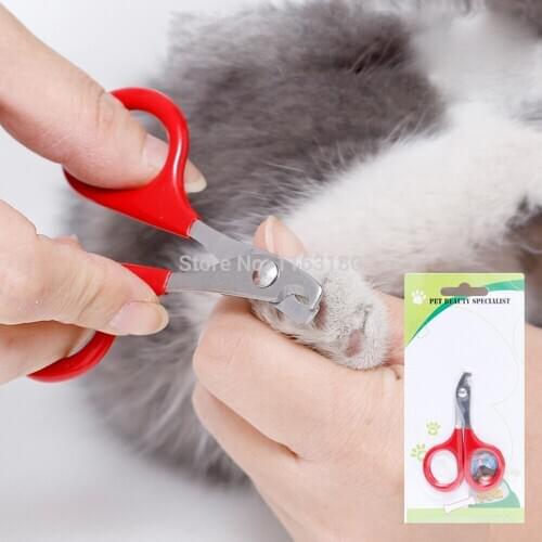 200 pcs/lot Pet Nail Clipper Scissors Pet Dog Cat Nail Clippers Scissors Pet Trimmer Grooming Tool
