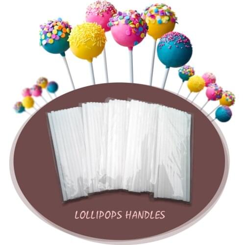 MJ005 DIY 100Pcs 100mm Pop Sucker Sticks Cake Plastic Lolly Lollipop Candy Chocolate Modelling Mould Mold