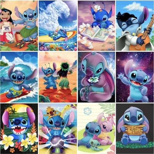 Disney Stitch Lilo & Stitch Series Canvas Painting Wall Art Posters Prints Cartoon Pictures Room Decor For Kids Home Decoration