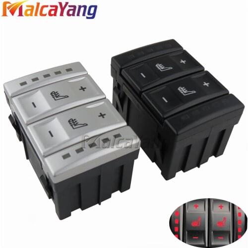 New Silver & Black Seat Heating Button Control Switch For Ford Mondeo MK4 S-MAX Galaxy MK 3 6M2T 19K314 AC 6M2T19K314AC