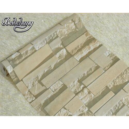 Beibehang Retro style brick wall paper roll natural brick pattern effect 3d wallpaper home decoration wallpaper for walls 3 d