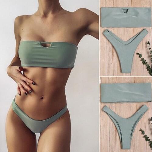 Sexy Bikini Push-Up Padded Bra Beach Sexy Bikini Set Swimsuit Beachwear