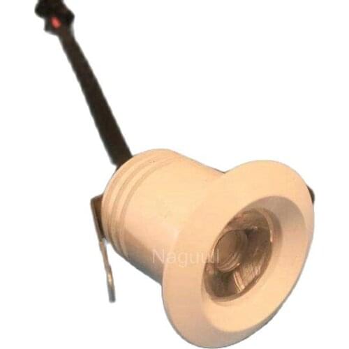 12Stück 1W LED Mini Einbauleuchte Rund verstellbarer Spot Deckenlampe 95-265 V LED-Schrankleuchte