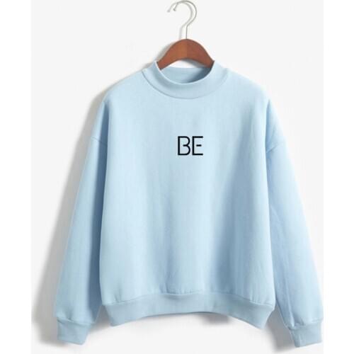 Bangtan Boys BE Hoodie Women New Korean Kpop Sweatshirt Casual Turtleneck Fleece Tops Sudaderas Autumn Winter Streetwear Clothes