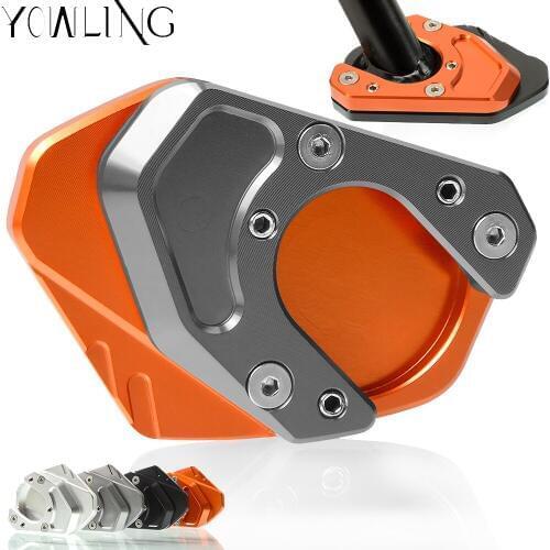 Motorcycle Kickstand Foot Side Stand Extension Pad Support Plate For 125 200 390 RC 690 Enduro Supermoto 950 Adventure
