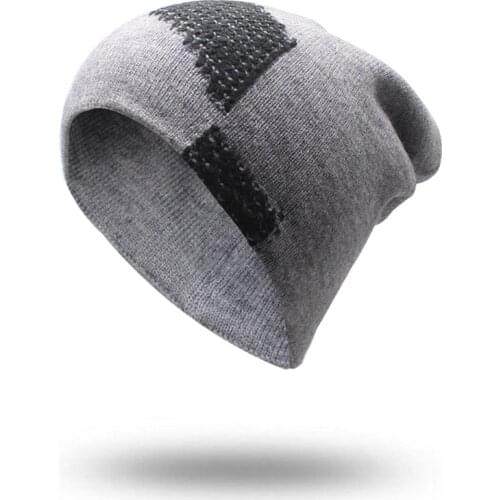 High Quality Winter Hats For Women Cashmere Beanies Ladise Knitted Wool Skullies Cap Angora Pompom Gorros cap thick and warm